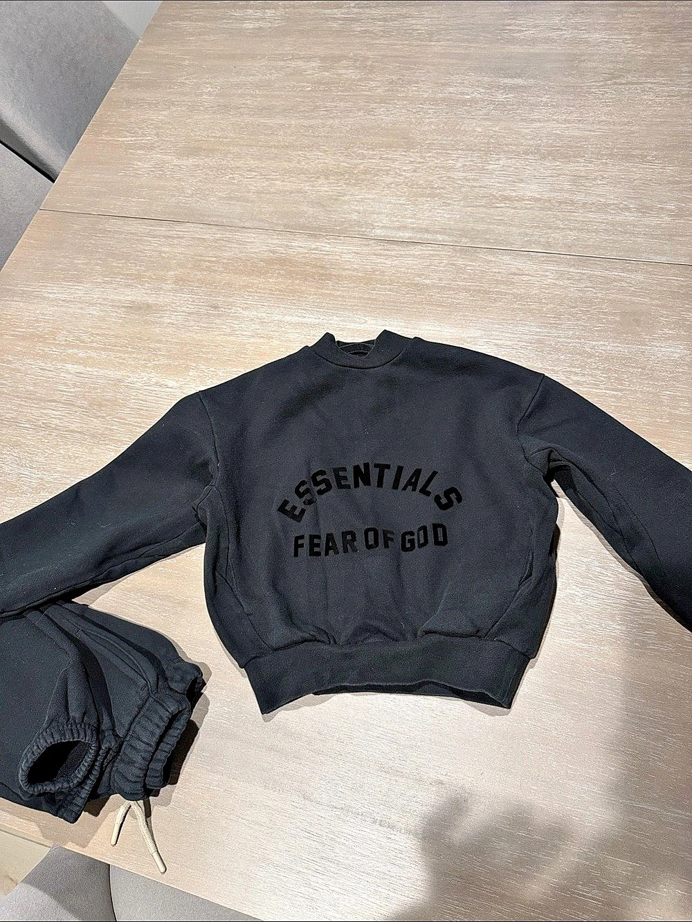 Fear of God Essentials Fear of God sweatshirt and jogger set Black